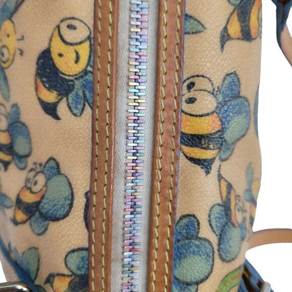 Vintage Dooney & Bourke Shoulder Bag Novelty Spelling Bumble Bee Whimsical - Picture 5 of 16